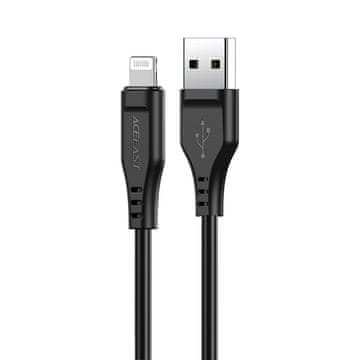 AceFast Acefast USB kabel - Lightning 1.2m, 2.4A crni (C3-02)