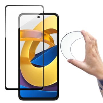 WOZINSKY Kaljeno fleksibilno staklo s okvirom za Xiaomi Redmi Note 11T 5G / Redmi Note 11S 5G / Poco M4 Pro 5G