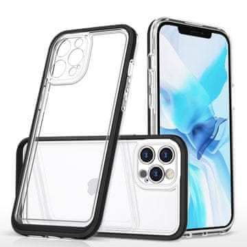 Clear Hybrid Armor Clear 3u1 maska za iPhone 12 Pro Max s crnim okvirom