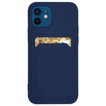 Case Hurtel Card Case silikonska torbica s utorom za karticu za Samsung Galaxy A73, tamno plava