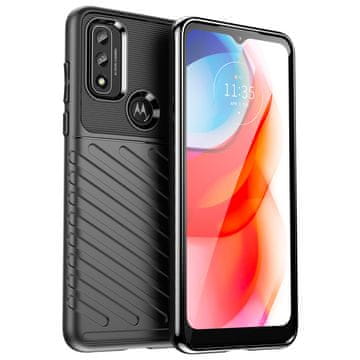 Case Thunder Case fleksibilna ojačana futrola za Motorola Moto G Play 2022 crna