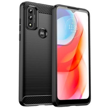Carbon Carbon Case fleksibilna futrola za Motorola Moto G Play 2022 crna