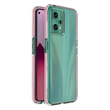 Spring Hurtel Spring Case za Realme 9 Pro, silikonska maska s okvirom, svijetlo roza