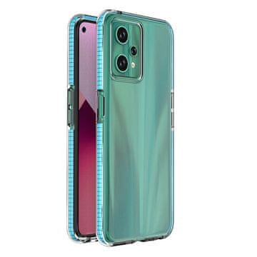 Spring Hurtel Spring Case za Realme 9 Pro, silikonska maska s okvirom, svijetlo plava