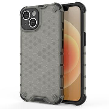 Honeycomb Hurtel Honeycomb maska za iPhone 14 Plus, hibridna, crna