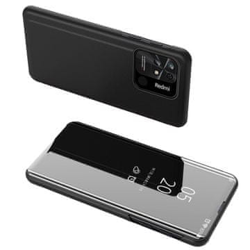 Clear Hurtel Clear View Case futrola za Xiaomi Redmi 10C s preklopom, crna