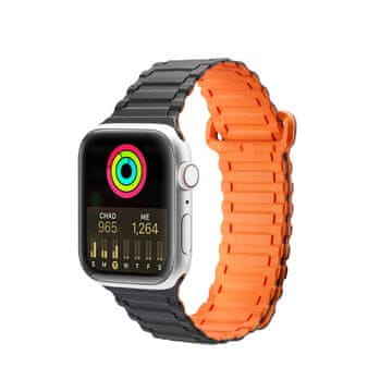 DUX Dux Ducis Strap (Armor) magnetska narukvica za Apple Watch 1-3 (41-38 mm), silikon, crno-narančasta