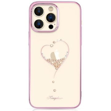 Case Kingxbar Wish Series maska za iPhone 14 Plus - roza, sa Swarovski kristalima