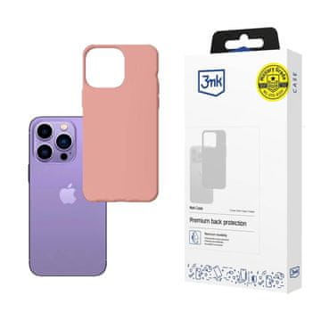 Case 3mk Matt maska za iPhone 14 Pro - roza