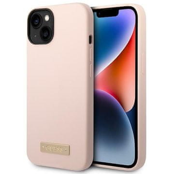 Guess Guess Tvrda Futrola Za Iphone 14 Plus 15 Plus 6.7 Za Magsafe Silikonsku Futrolu S Logom