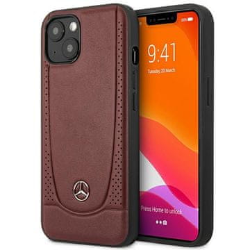 MERCEDES Tvrda kožna futrola za iPhone 15, urbano crvena