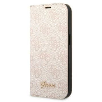 Guess Guess Book 4G Vintage Gold Logo maska za iPhone 14 Pro, roza