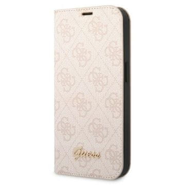 Guess Guess Book 4G Vintage Gold Logo maska za iPhone 14 Pro Max, roza