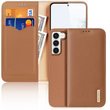 DUX Dux Ducis Hivo etui Samsung Galaxy S23+ preklopni novčanik postolje RFID blokada smeđa