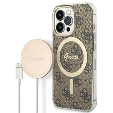 Guess Futrola za iPhone 13 Pro MagSafe smeđa