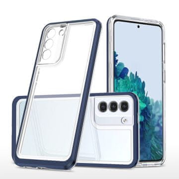 Clear Hurtel Clear 3in1 maska za Samsung Galaxy S23, plavi okvir
