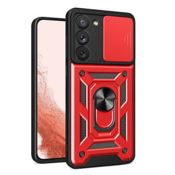 Armor Hurtel Hybrid Armor Camshield futrola za Samsung Galaxy S23+ (crvena)