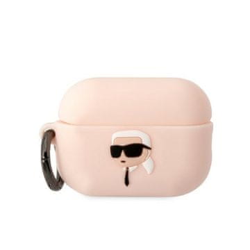 Karl Lagerfeld Karl Lagerfeld futrola za AirPods Pro 2 Silicone Karl Head 3D, roza
