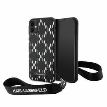 Karl Lagerfeld Futrola za iPhone 11 Monogram Saffiano crna
