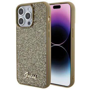 Guess Guess Disco Metal Script futrola za iPhone 15 Pro Max - Zlatna