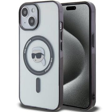 Karl Lagerfeld Karl's Head MagSafe prozirna maskica za iPhone 15