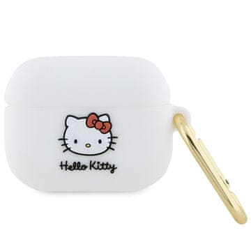HELLO KITTY Silikonska maskica za AirPods Pro 3D s mačjom glavom, bijela