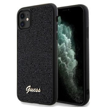 Guess Navlaka Guess Disco Metal Script za iPhone 11 / Xr - crna