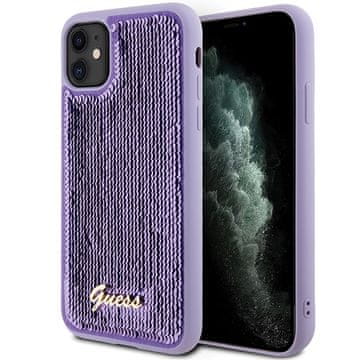 Guess Navlaka Guess Sequin Script Metal za iPhone 11 / Xr - ljubičasta
