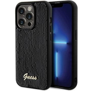 Guess Navlaka Guess Sequin Script Metal za iPhone 13 Pro / 13 - crna