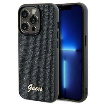Guess Navlaka Guess Disco Metal Script za iPhone 14 Pro - crna