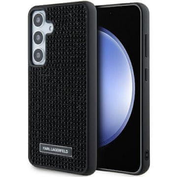 Karl Lagerfeld Karl Lagerfeld Rhinestone Metal Logo futrola za Samsung Galaxy S24 - crna