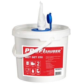 IN Krpice u posudi Profi Sauber WET SET 250 (256 komada)