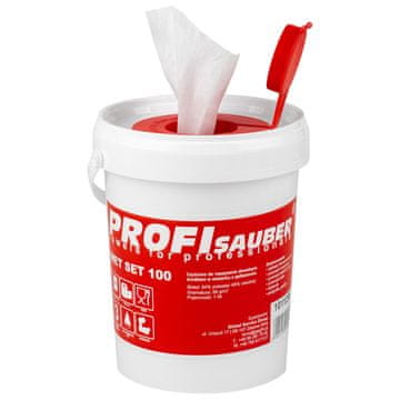 IN Krpice u posudi Profi Sauber WET SET 100 (100 komada)