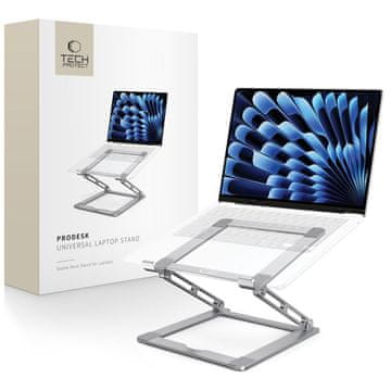 Tech-protect Univerzalni sklopivi stalak za laptope do 17" - sivi