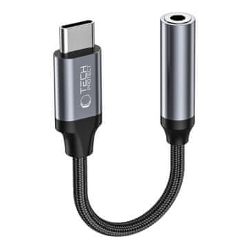 Tech-protect Tech-Protect UltraBoost USB-C / 3.5mm mini jack adapter - crna