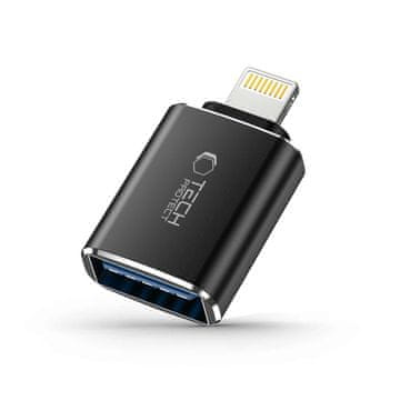 Tech-protect Tech-Protect UltraBoost Lightning (M) / USB-A (F) OTG adapter, crna