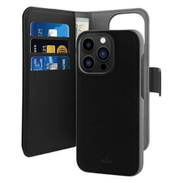 Puro Puro Wallet Detachable MagSafe 2u1 futrola za iPhone 14 Pro Max (crna)
