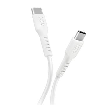 SBS SBS kabel USB-C - USB-C Power Delivery 25W 1m - bijeli