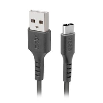 SBS SBS kabel USB-A - USB-C 2m - crni