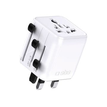 SBS SBS TEADAPTUNI univerzalni putni adapter (bijeli)