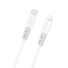 DUDAO Dudao L25SX 30W USB-C - Lightning kabel, meka silikonska pletenica 2m - bijela