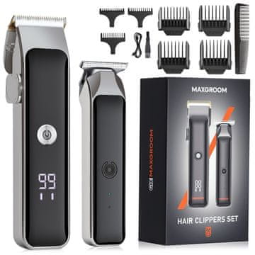MAXGROOM Stroj za šišanje kose s trimerom MAXGROOM ZC-F608, crni