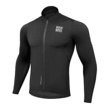 ROCKBROS Rockbros TLWT001 ROAD TO SKY muški biciklistički dres, vjetrootporan, izolirani, S - crni