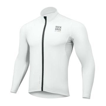 slomart Rockbros TLWT001 ROAD TO SKY muški biciklistički dres, vjetrootporan, izolirani, S - bijeli