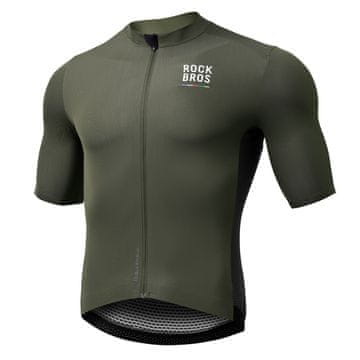 ROCKBROS Rockbros ROAD TO SKY muški biciklistički dres, kratki rukav, S - zeleni