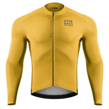 ROCKBROS Rockbros ROAD TO SKY muški biciklistički dres, dugi rukav, M - žuta