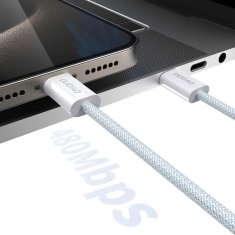 DUDAO Dudao L6C USB-C na USB-C PD kabel 30W 1m - svijetloplavi