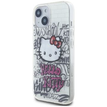 HELLO KITTY Tvrda Futrola Hello Kitty Za Iphone 13 14 15 6.1 S Grafitima Mačke Na Ciglama