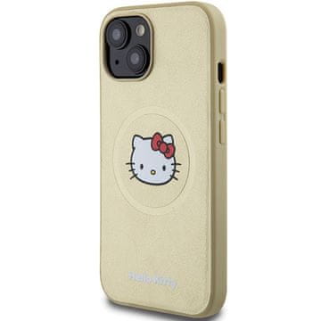 HELLO KITTY Hello Kitty Tvrda Kožna Futrola Za Iphone 15 14 13 Za Magsafe Mačiću Glava