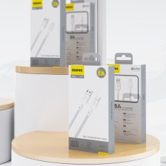 DUDAO Dudao L9T 5A USB-A - USB-C kabel 1m, bijeli